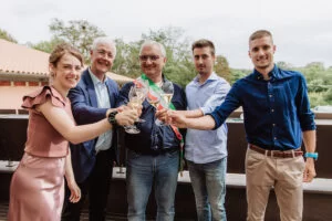 Cà Rovere, brindisi con Sindato Alote_evidenza