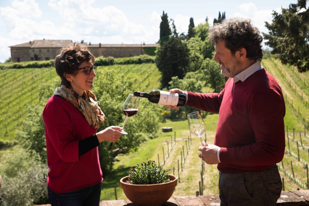 Stefano Toccafondi con Serena Gusmeri_terre di montefili_evidenza