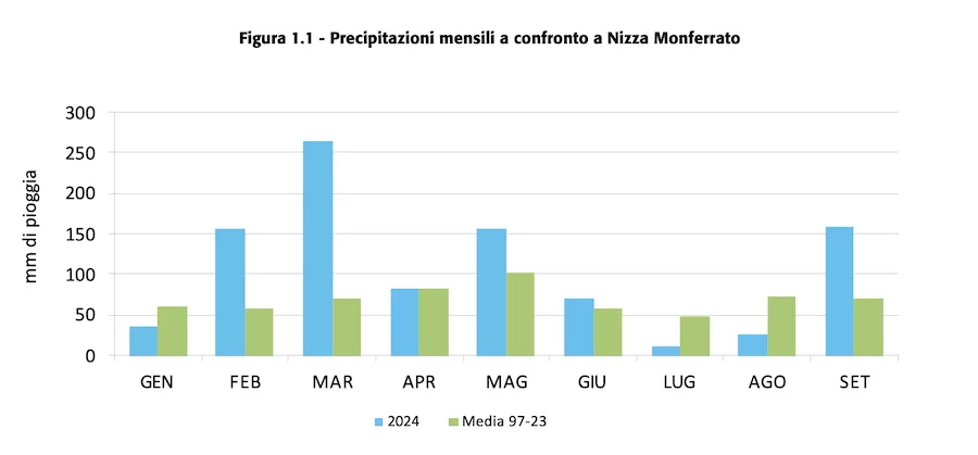anomalie di precipitazioni storiche_vendemmia piemonte 2024_testo