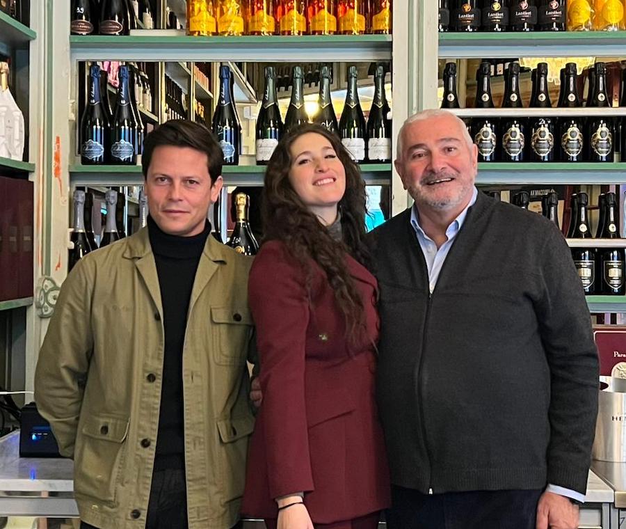 Enoteca Cotti_Paolo Galeotti, socio, Eleonora e Giorgio Cotti